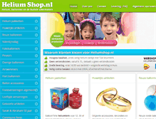 Tablet Screenshot of heliumshop.nl